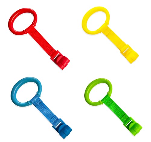 Image of LUOKANGYL Baby Pull up Rings playpen, Pull up Rings Baby,Baby Pull up Rings for playpen,Baby Pull to Stand Pull up Rings for playpen