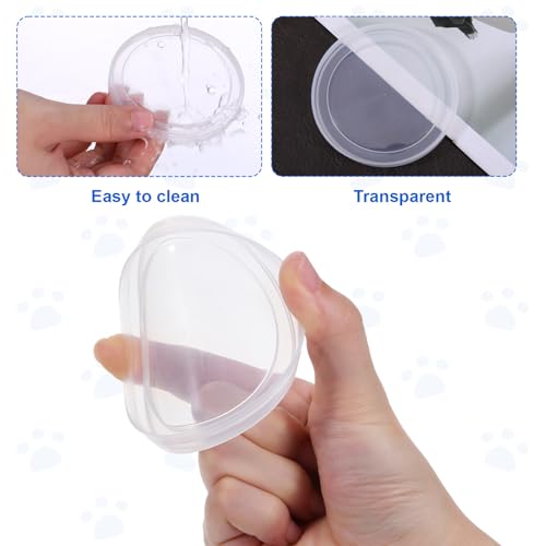 6 Stück Dosendeckel,Deckel für Dosen,Waschbar Dosendeckels Deckel für Katzen & Hundefutter Dosen Transparent Dosendeckels Wiederverwendbar Konservendosen Decke zum Katzenfutter Tierfutterdosen-75mm