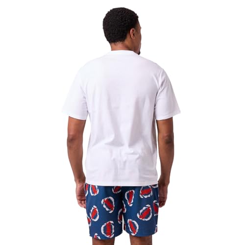 Bioworld Jaws Shark Grid Men's 2-Pack Pajama Set4