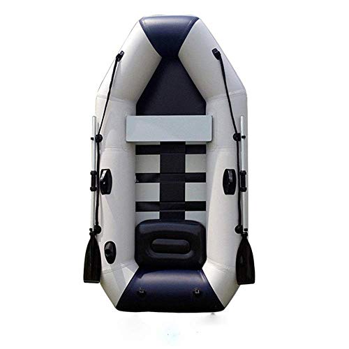 INUUXLG Thickened Kayak Professional Double Fishing Boat, Inflatable Rowing Boat, Including Paddle and Pump, Load Capacity, Inflatable Boat