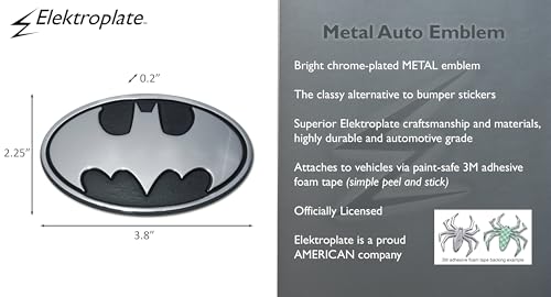 Image of Batman Oval Chrome Emblem