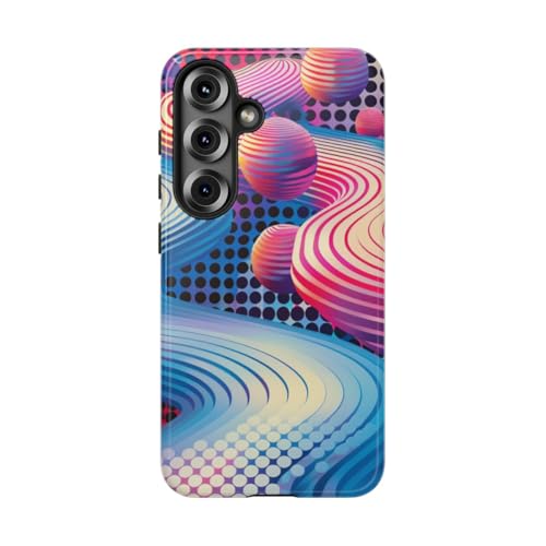 Coque vagues 3D Samsung S25 multicolore pour sublimer votre style urbain