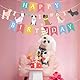 Acidea Hund Thema Geburtstagsfeier Banner, lustige Alles Gute zum Geburtstag Dekorationen Hintergrund Bunte Dekoration Kinder Baby Hund Party Zubehör