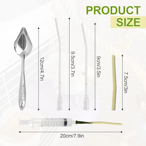 wlsvega 30 StüCk Spritzen 5ml - Spritze Mit Schlauch - Spritzen Mit Nadel - Geeignet zum FüTtern von Papageien,Tauben,Kaninchen,Nagetieren und VöGeln Aller GrößEn oder Anderem GeflüGel und Haustieren