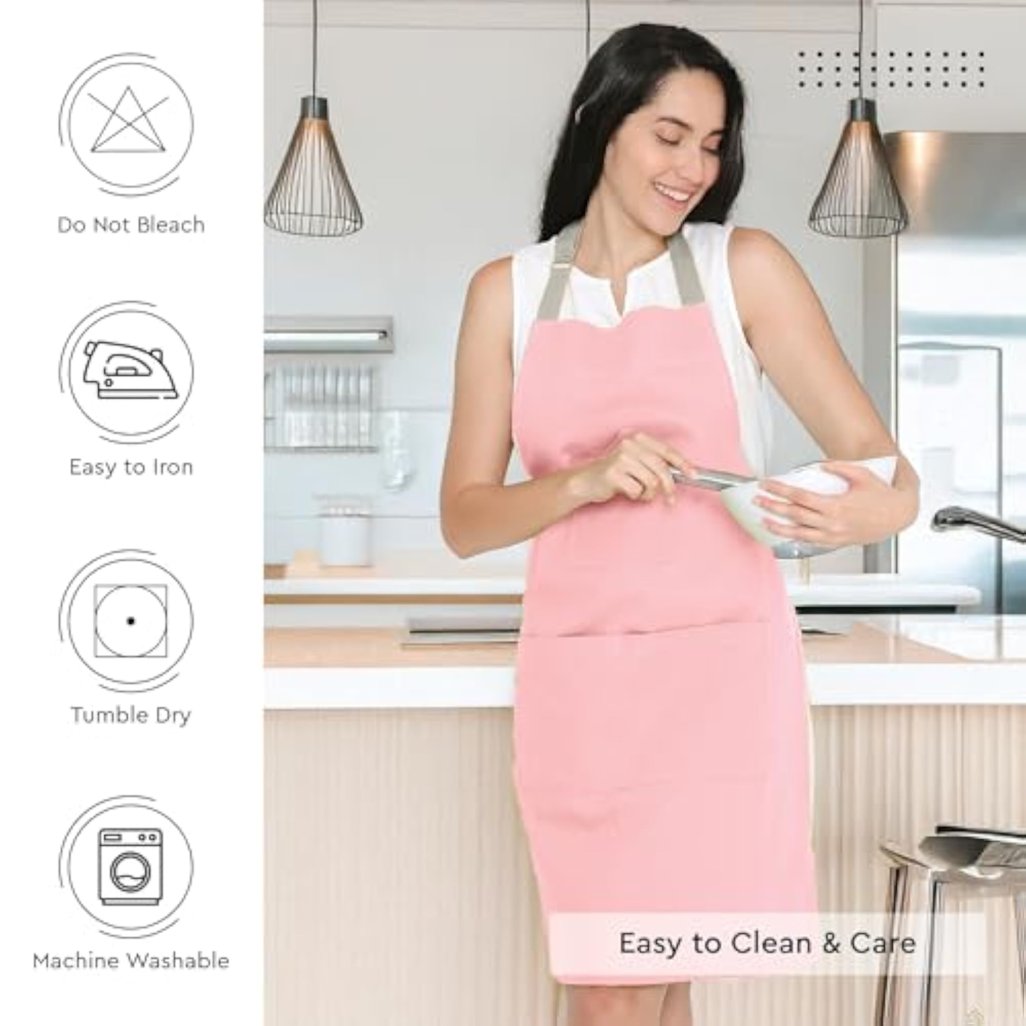 XO Cotton Kitchen Apron, Chef Cooking Smock, Adjustable