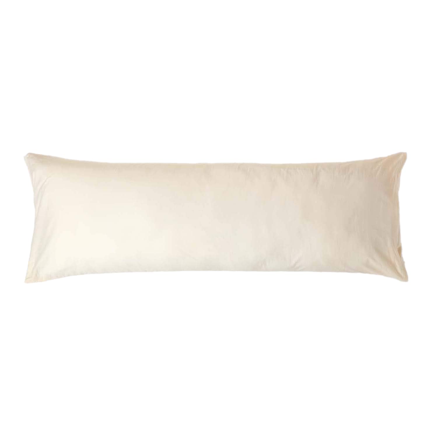 Homescapes Cream Pure Egyptian Cotton Body Pillowcase 200 Tc 400 Thread Count Percale Equivalent Long Pillow Case For Nursing Pregnancy And Elderly Support