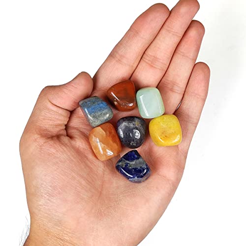 Image of Reiki Crystal Products Certified Natural Crystal Tumble Stone Kit | Multiple Crystal Stone Sets for Meditation, Reiki, Chakra & Spiritual Practices