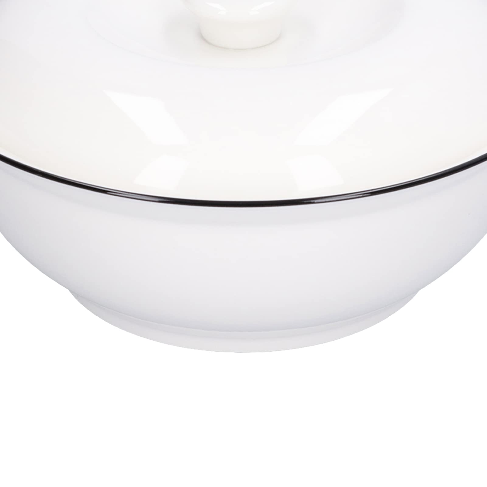 Bol à soupe, bol en céramique de grande capacité de 9 pouces avec couvercle pour cuisine, maison, hôtel