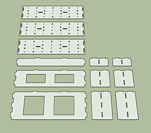 Figlot Clear Acrylic 3 Tier Action Figure Display Shelf (Supports Bandai Figma Stands) #TOP5