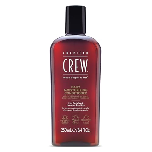 American Crew – Daily Moisturizing Conditioner, Acondicionador Hidratante para Hombres, Cuidado Capilar Para Uso Diario, Restaura, Fortalece y Protege el Cabello, Fragancia a Menta Cítrica