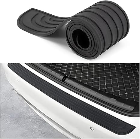 HYLLYP 1 pièce Autocollant de Coffre de Voiture pour VW Passat B9 2024 2025 R-Line, Autocollant de seuil de Porte en Caoutchouc, Résistant aux Rayures et...