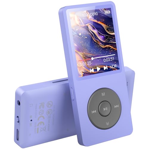 MP3�v���[���[ ���y�v���[���[ HIFI ���y�� 64GB���� 128GB�܂Ŋg���\ �{�^������ ���y�v���[���[ 40���ԍĐ� ���X���X�T�E���h FM���W�I �_�C���N�g�^���Ή� �ڊo�܂����v ����ȒP ���^ �ʋ�/�����j���O/���K/����w�K�ȂǂɓK�p 