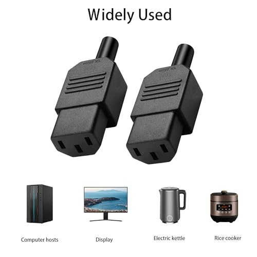 Conector de enchufe IEC C13 hembra 3 pines x5 miniatura 6