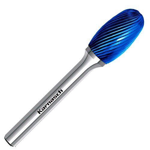 Hauptversand24 Hartmetallfräser HM Frässtift Zapfenfräser Rotationsfräser Fräser Blue Tec beschichtet TRE HP-5 Ø=6 / l2=10/ d2=3 / l1=42mm Cover