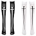 Amosfun 2 Paar Halloween Kniestrümpfe Cosplay Lolita Gothic Socken für Frauen Halloween Cosplay Party Dekorationen (Weiß Schwarz)