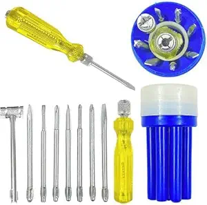 AJS Screwdriver Kit with 8 Blades and Electrical Tester for Multipurpose Application/Precision Screwdriver Set (Multicolor)