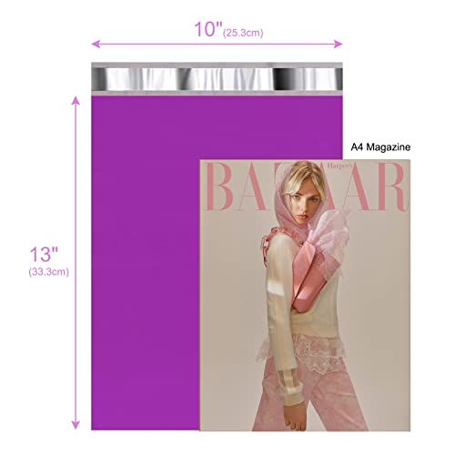 Metronic Poly Mailers 10X13 100 Pcs, Large Shipping Bags For Clothing | Strong Adhensive Mailing Bags For Small Business, Shipping Envelopes, Tear-Resistant Packing Bags In Purple #TOP1