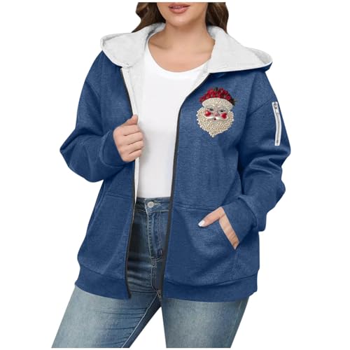 Veste de Noël en polaire femme cadeau idéal pour l'hiver chaud et confortable