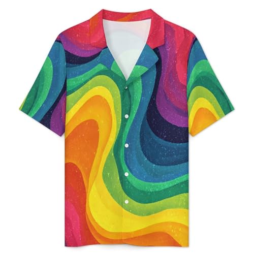 Funny Prints Men's Short Sleeve Button Down Pajama Set Summer Lightweight Soft Sleepwear Two-Pieces Loungewear3