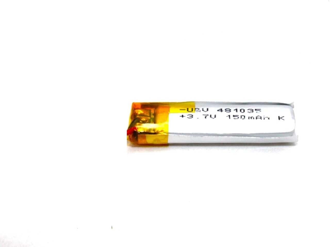 NOVEL 3.7V 150mAh Lithium Polymer Rechargeable Battery Model 481035 | Compact Li-Poly Battery for Bluetooth Devices, Wearables, DIY Electronics, GPS Modules and Embedded Projects-image-3