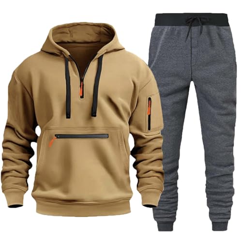 Ensemble sweat à capuche et pantalon homme pour contrer le froid XL