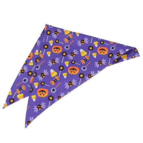 POPETPOP Dia Das Bruxas Cachorro Bandana Abóbora Triângulo Babadores Cachecol Coleira Decoração para