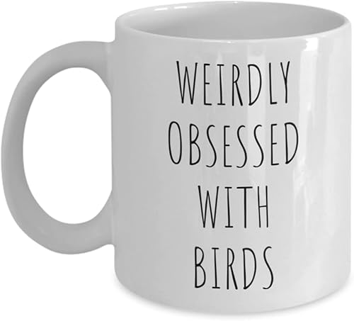 Taza de observación de aves, taza de pájaro, tazas de café de pájaros, taza de pájaros, taza de nerd de pájaro, taza de cerámica del pájaro