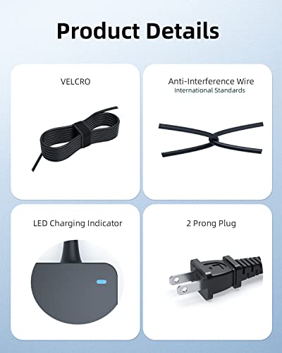 Ac Charger Adapter Fit For Dell Inspiron 24 3455 I3455 I3455-10041Wht I3455-1241Blk 23.8 Inch Fhd Touchscreen Laptop Power Supply Cord #TOP3