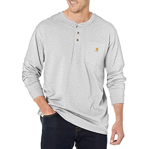 Carhartt Men's Heavyweight Long-Sleeve Henley T-Shirt Cover
