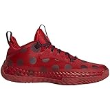 adidas Unisex Harden Vol. 5 Futurenatural Basketball Shoe, Team Power Red/Team Maroon/Solar Red, 11 US Men