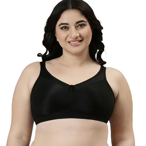 Image of Enamor Hidden X-Frame and Smoothening Women's Full Support Everyday Bra - Jiggle Control, Non Padded, Wirefree, Full Coverage - FB12 (Available in Plus Sizes)