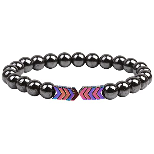 Girls Necklace And Earring Set Black Magnetite Slimming Anklet For Men Women Stone Rock Chakra Beads Elastic Natural Stone Bracelet Anklet (Camouflage, One Size) #TOP30