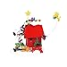 Department 56 Peanuts Decoration, Snoopy’s Dog House, Woodstock, Christmas Lights, 8