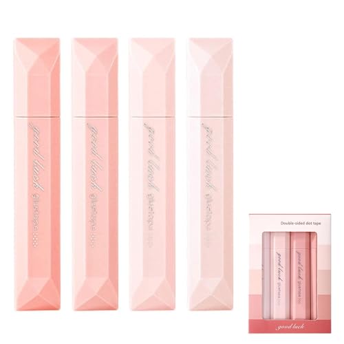 Pukmqu 2025 New Double Sided Tape Pens for Crafting, Double Sided Glue Pen, Craft Adhesive Glue Runner for Scrapbooking, Gift Wrapping, Photo Mounting, School Office & Crafts (Pink)