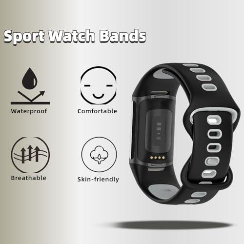 4 Pack de correas de silicona para Fitbit Charge 5/6 miniatura 3