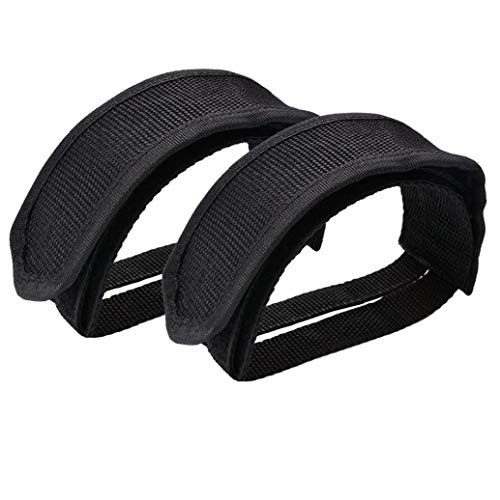LjzlSxMF 2st Pedal Straps Fahrrad Kinderfahrrad Fußpedal Straps Toe Clips Straps-Klebeband Für Fixed Gear Bike Schwarz Cover