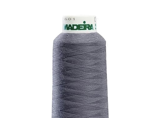 Madeira Poly Steel Grey 2000YD Hilo para Overlock miniatura 3