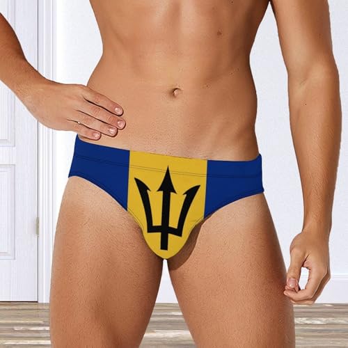 Barbados Flag Men's Swim Briefs Sexy Bikini Swimwear Bathing Swimsuit Trunks Underwear4