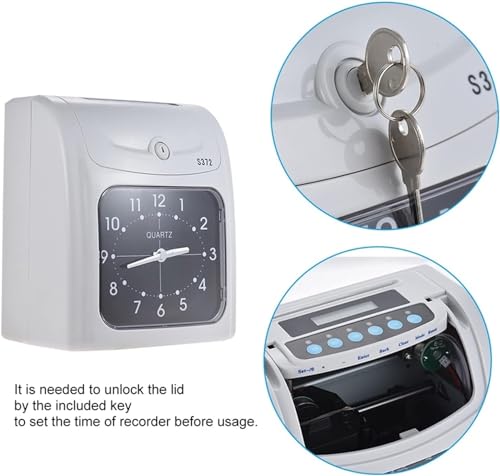 FIPKA-Electronic-Employee-Starter-Time-Clock-Small-Business-Punch-Pak-Recorder-Attendance-Time-Card-Machine-for-Office-Factory-Warehouse