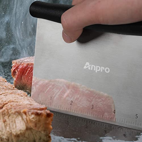 Anpro Griddle Accessories,15 Pcs Anti-Scalding Long Handle Flat Top Griddle Accessories Set For Blackstone,Stainless Steel Bbq Accessories W/Spatula, Basting Cover,Tongs,Egg Mold & Carry Bag #TOP4