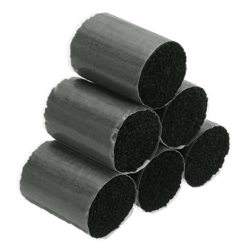 Image of PATIKIL 6 Rolls Latch Hook Yarn, Latch Hook Kit Yarn, Dark Gray | Precut Rugs Yarn Making Crochet Bundles for Rug Adults Beginners Tapestry DIY Craft