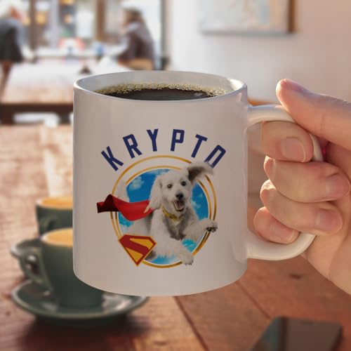 Taza de cerámica Superman 2025 Krypto Sky 11 oz blanca miniatura 4