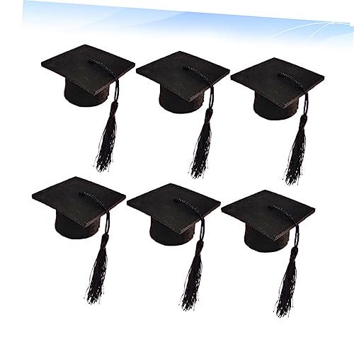 Hemobllo 12 Piezas Unidades Mini Gorro Doctoral con para Decoración de Botellas y Cerveza Fiestas de Graduación - imagen 3