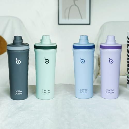 Bouteille shaker isolée 26 oz acier inoxydable gourde réutilisable Vert - 8
