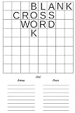 Blank Crossword Book: 8*8 Squares, 9 across & 9 Down Hints, Make Your Own Crossword Puzzles