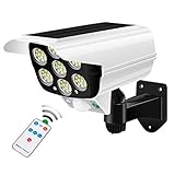 Solar Lights Outdoor Motion Sensor - 2000Lumens 7LED Spotlight 23-Watt Solar Lights Outdoor IP66...
