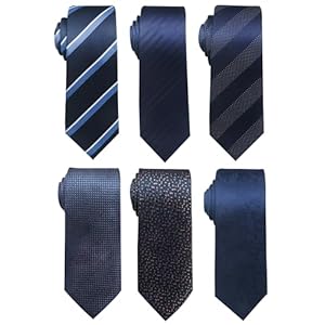 joy alice Tie For Men 6 PCS Necktie Woven Jacquard Neck Ties Set