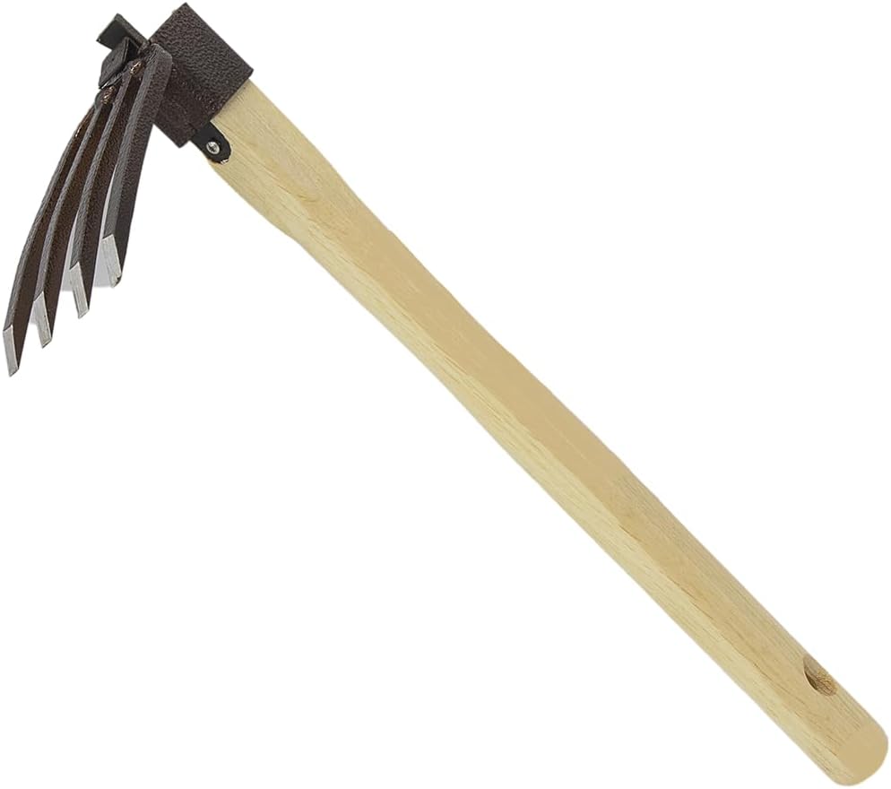 Zenport J609 Cultivator, 3.25-Inch Carbon Steel 4-Prong Head