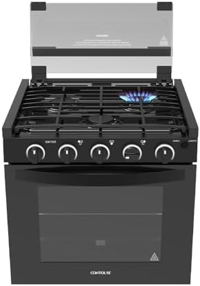 CONTOURE 21 in RV Drop-In Gas Range with Oven, 3 Burner Propane |...