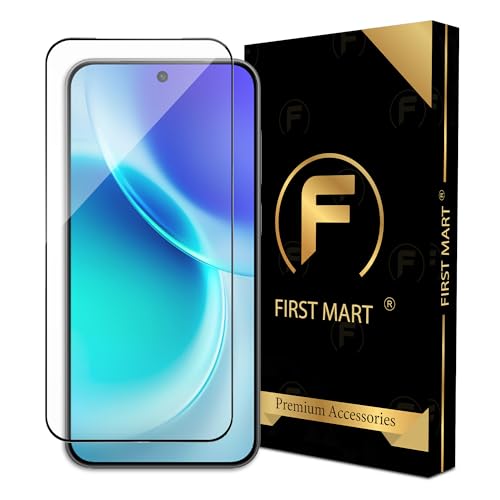 Image of FIRST MART Military Grade Gorilla Tempered Glass for Vivo X300 (6.31 Inch) With Edge To Edge Full Screen Coverage and Easy Installation Kit |Black